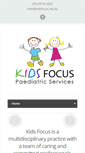 Mobile Screenshot of kidsfocus.net.au