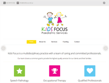 Tablet Screenshot of kidsfocus.net.au